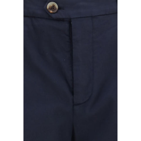 Black Cotton Chino Pants