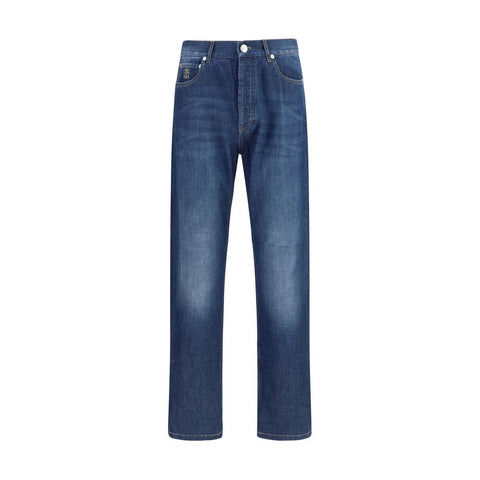 Blue Cotton Jeans Denim