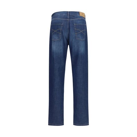 Blue Cotton Jeans Denim