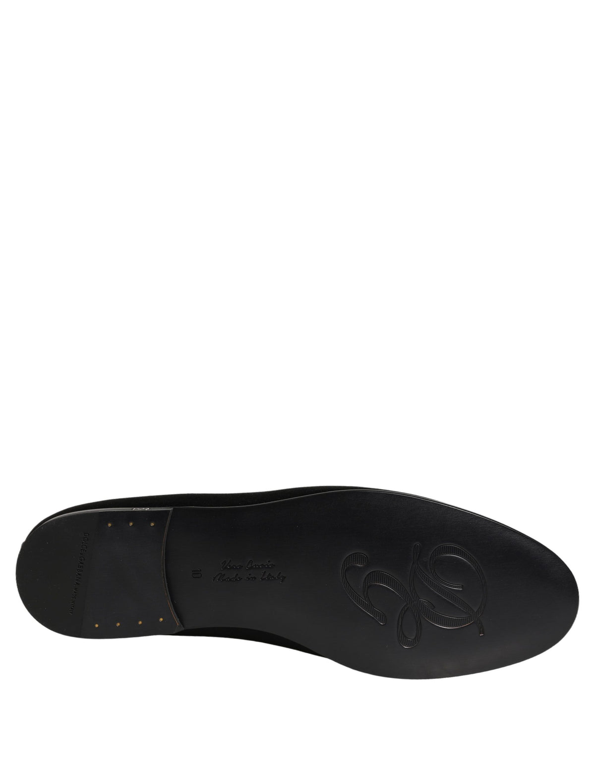 Black Satin Logo Slip On Flats Loafers Shoes