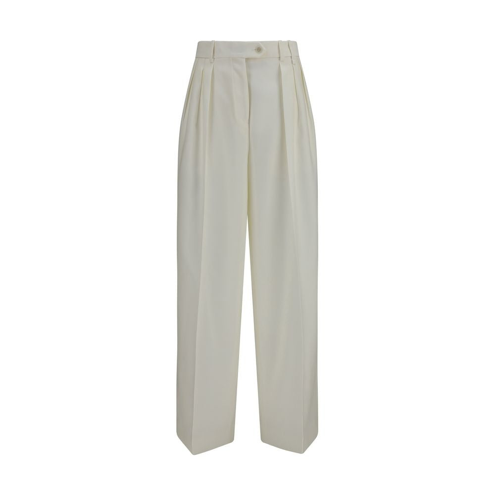 White Wool Oves Aries Casual Pants