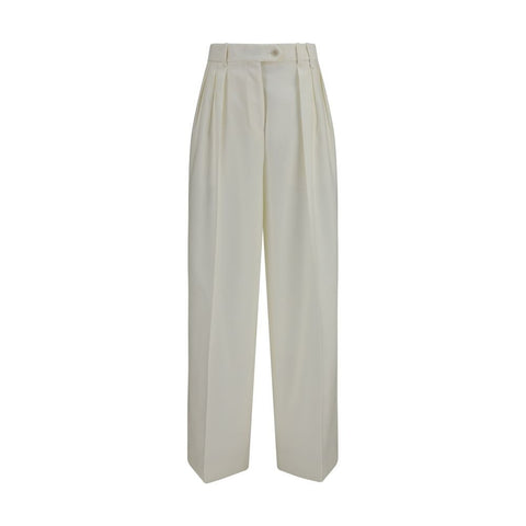 White Wool Oves Aries Casual Pants