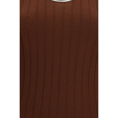 Bordeaux Wool Oves Aries Sleeveles T-Shirt