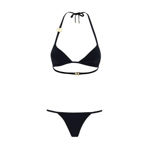 Black Nylon Bikini