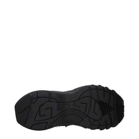 Black Fabric Sneakers