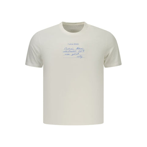 White Cotton Men's T-Shirt