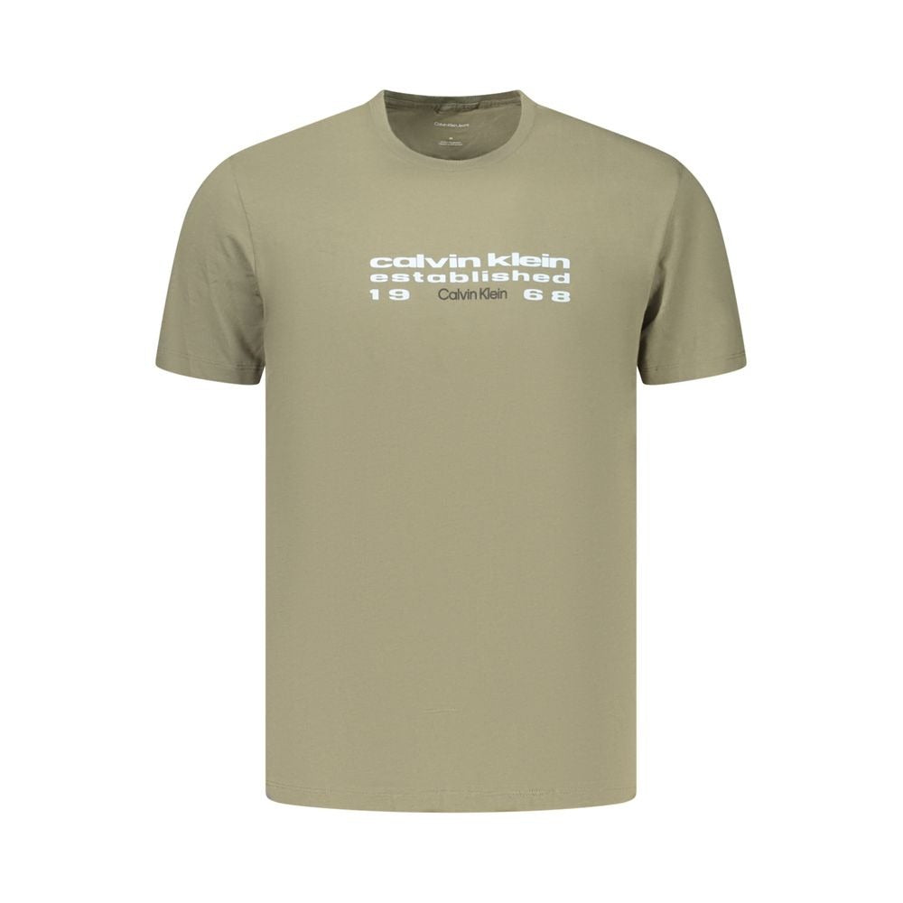 Green Cotton Men's T-Shirt