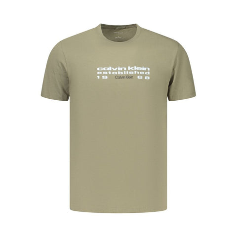 Green Cotton Men's T-Shirt