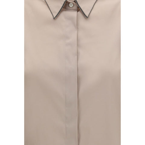 Beige Cotton Shirt