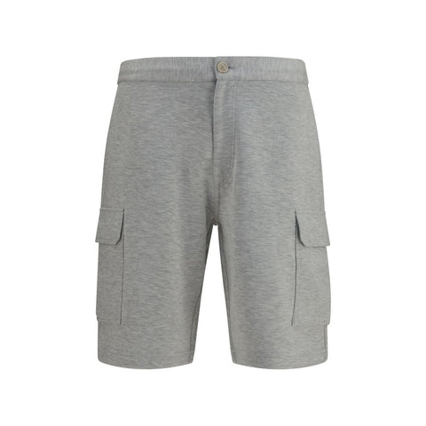 Gray Cotton Bermuda Shorts