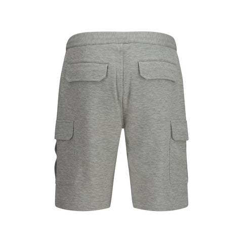 Gray Cotton Bermuda Shorts