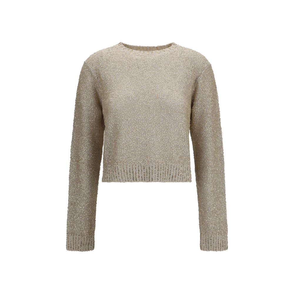 Beige Linen Sweatshirt
