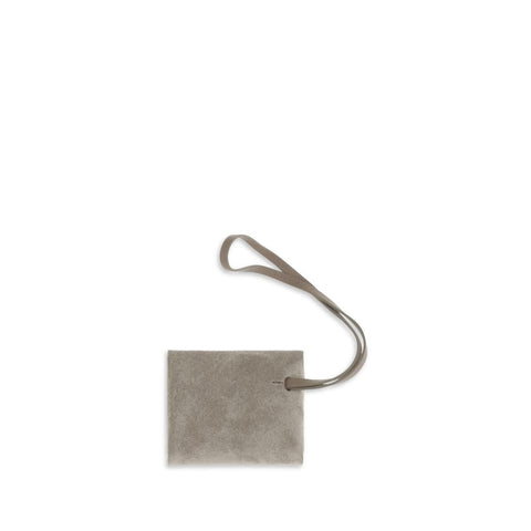 Gray Calf Leather Bos Taurus Keychain
