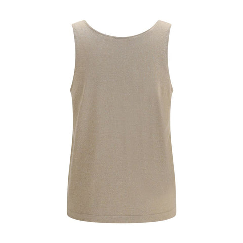 Beige Cashmere Tank Tops