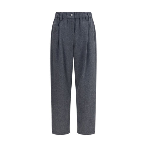 Gray Wool Oves Aries Casual Pants