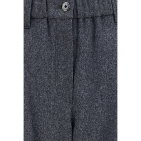 Gray Wool Oves Aries Casual Pants
