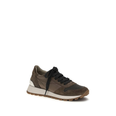 Brown Calf Leather Bos Taurus Athletic Sneakers