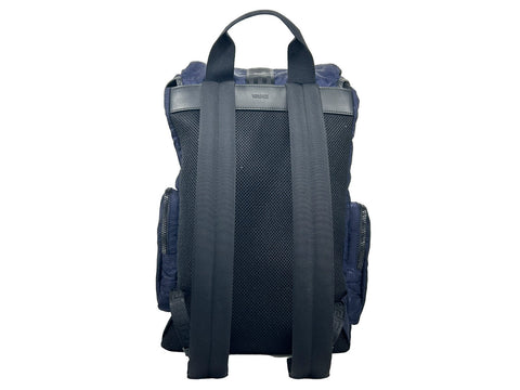 Versace Medusa Nylon Buckle Drawstring Backpack Bag