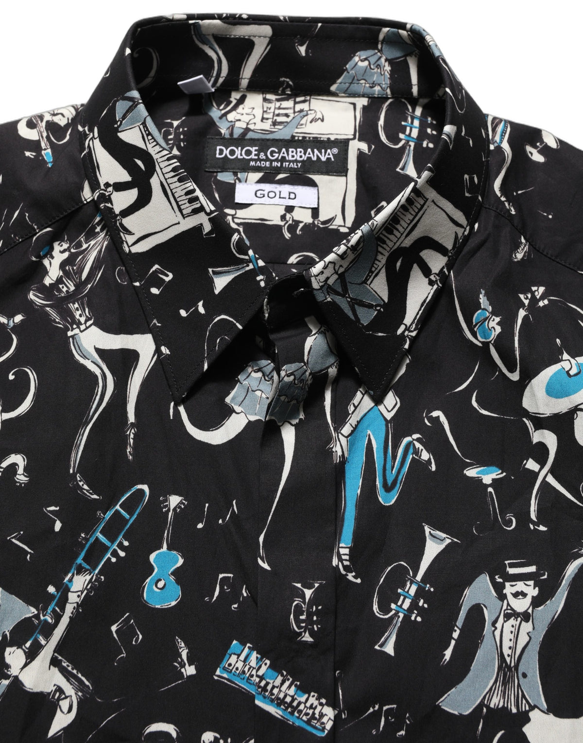 Black Jazz Club Cotton GOLD Fit Dress Shirt