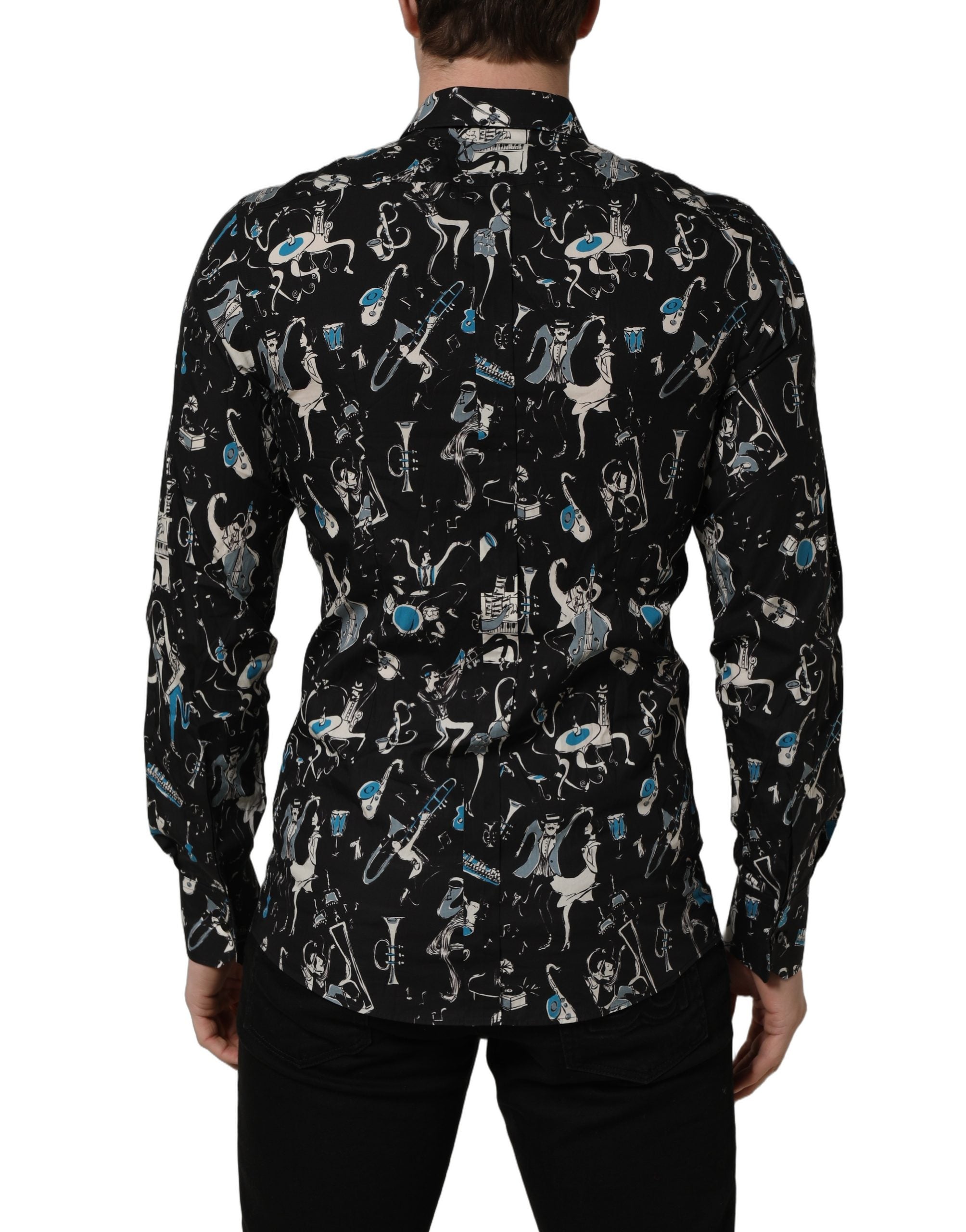 Black Jazz Club Cotton GOLD Fit Dress Shirt
