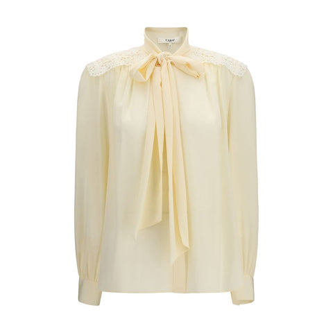 Beige Polyester Blouse