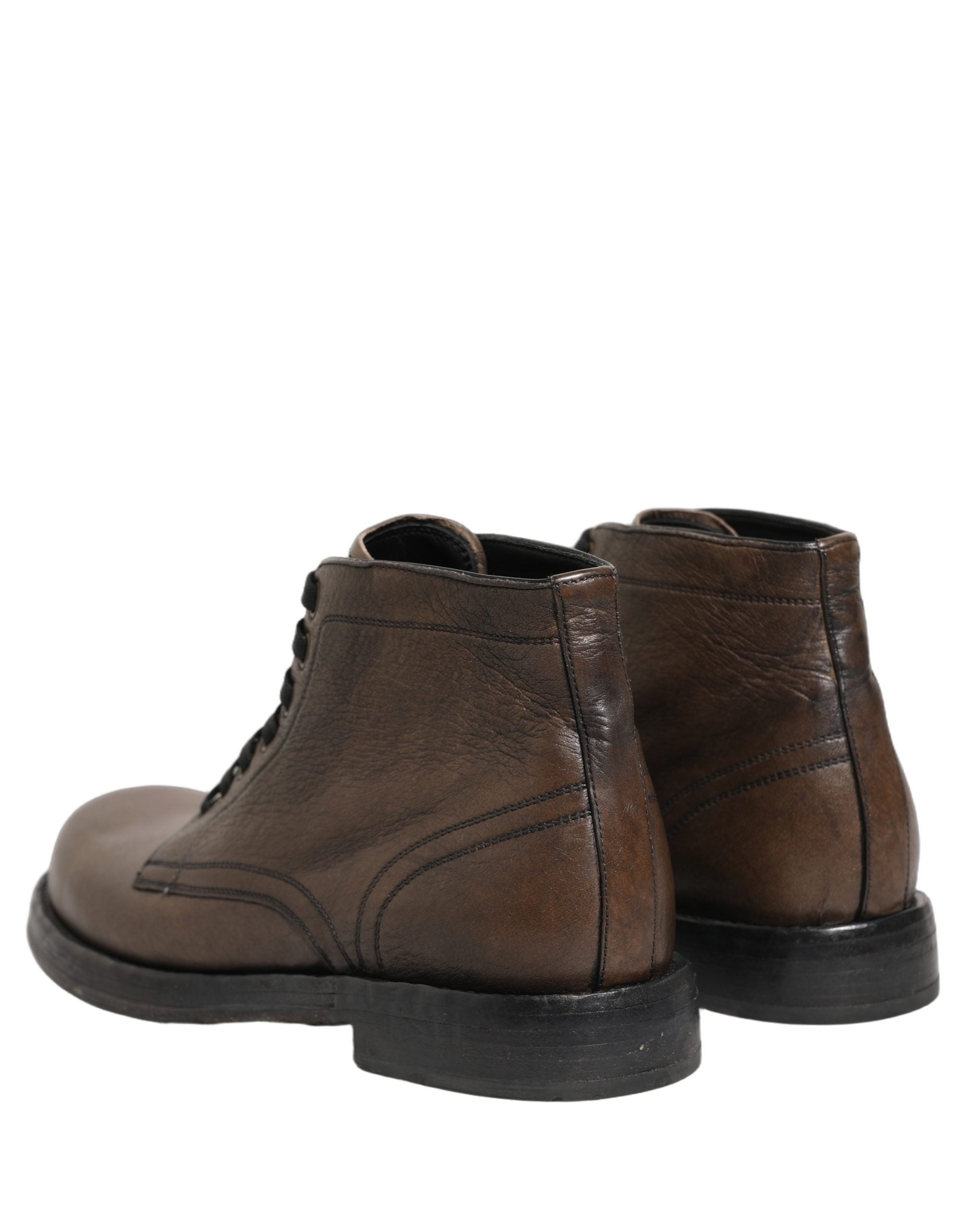 Brown Perugino Leather Men Ankle Boots Shoes