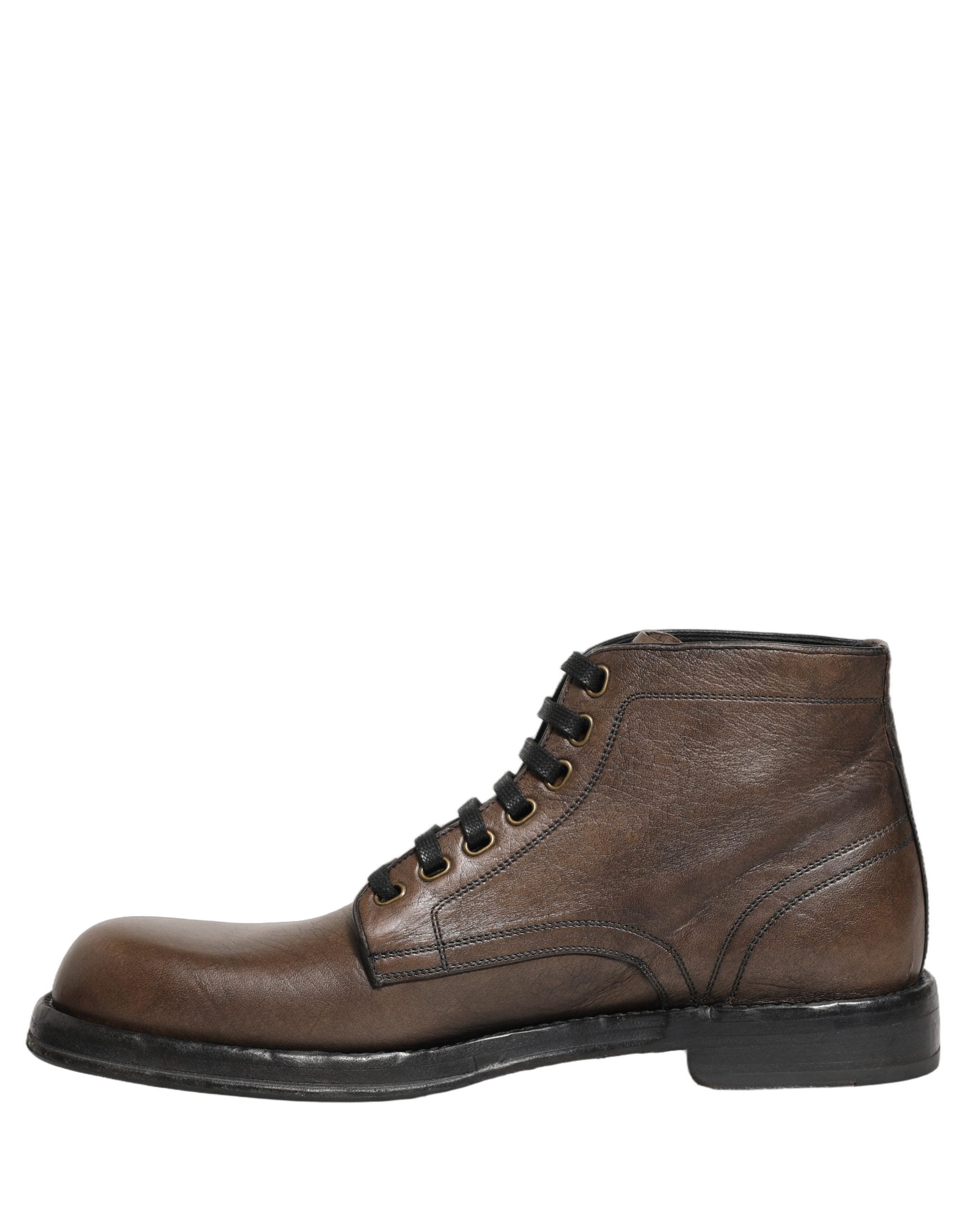 Brown Perugino Leather Men Ankle Boots Shoes