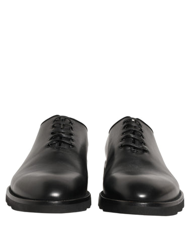 Black Leather Men Oxford Dress Formal Shoes