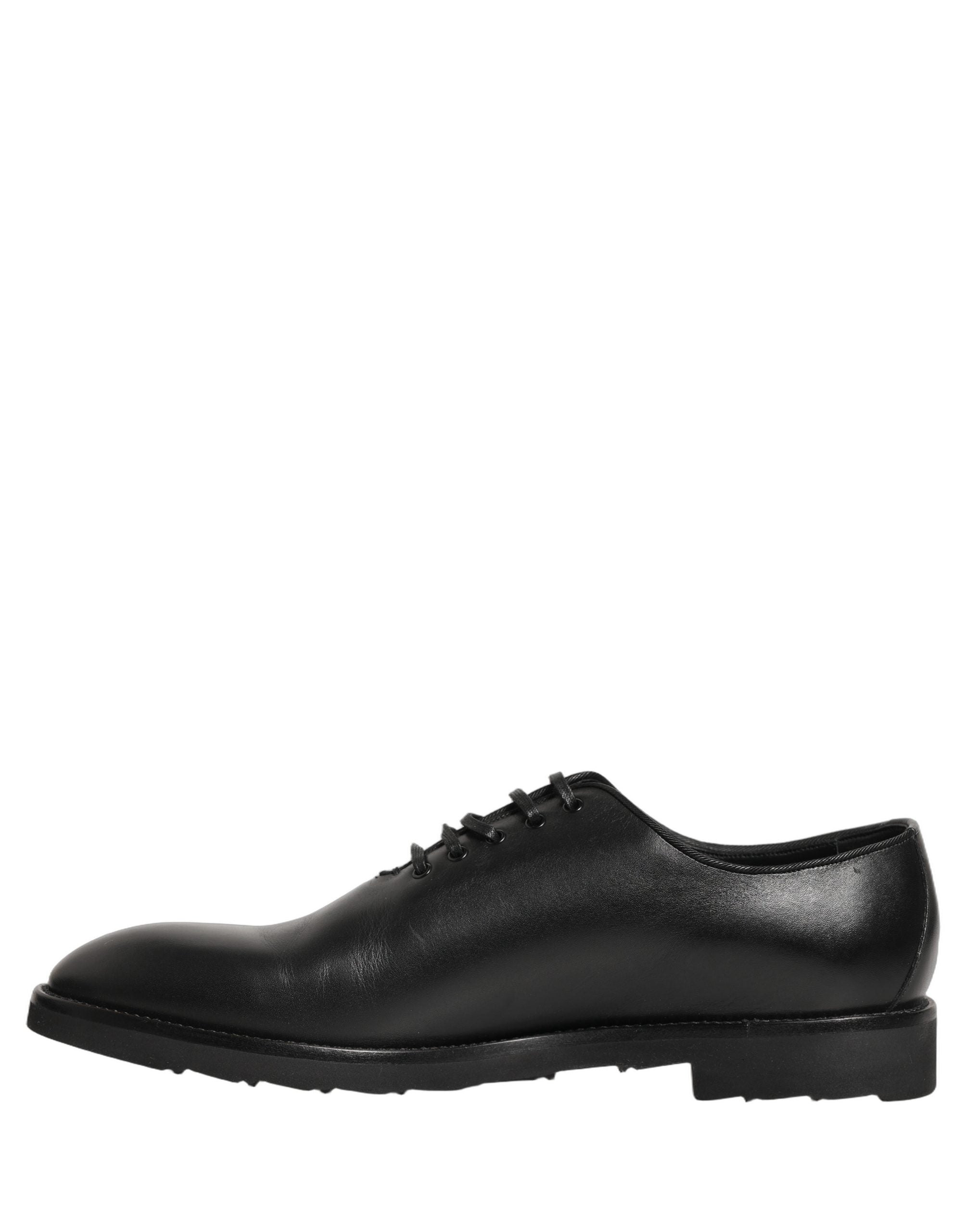 Black Leather Men Oxford Dress Formal Shoes
