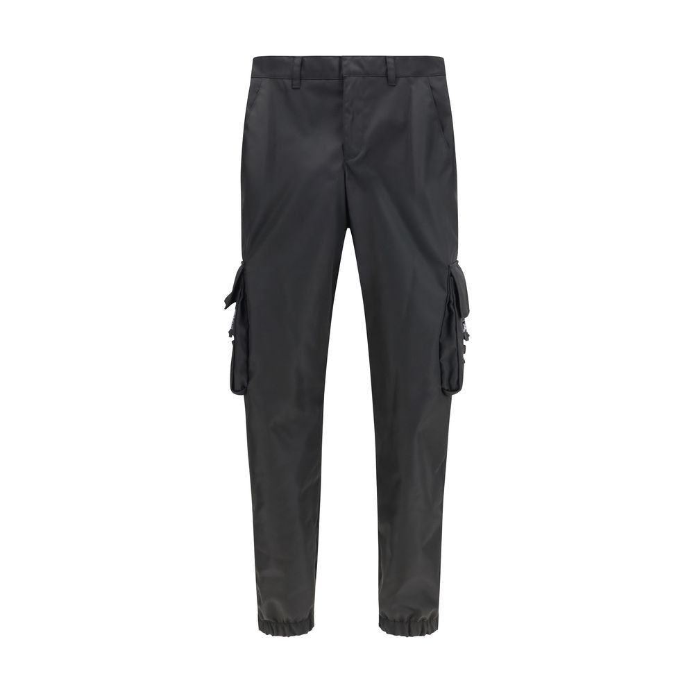 Black Polyamide Athletic Pants