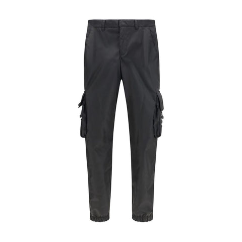 Black Polyamide Athletic Pants