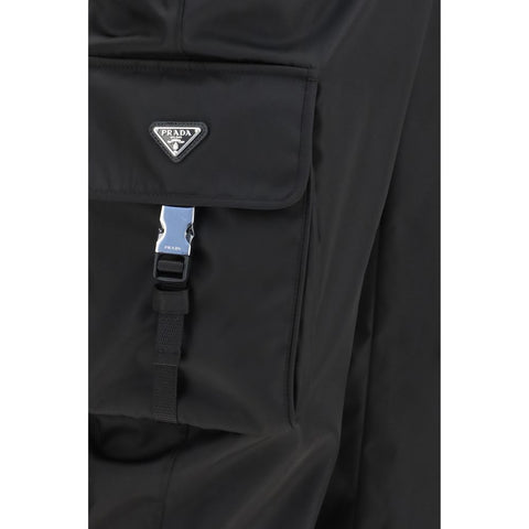 Black Polyamide Athletic Pants
