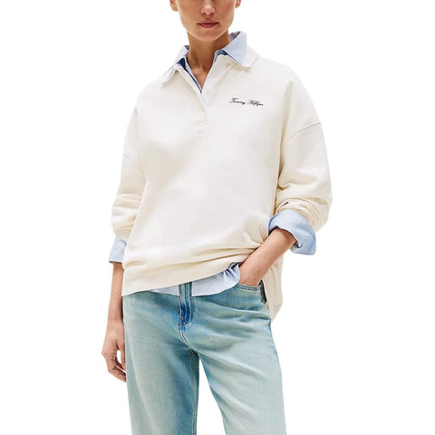 Beige Polyamide Sweatshirt