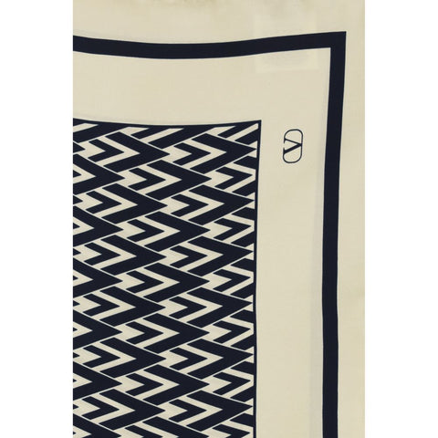 Beige Silk Scarf