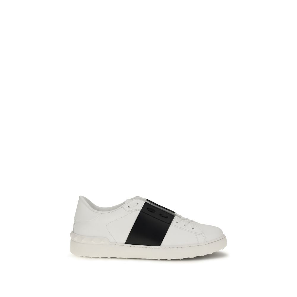 White Calf Leather Bos Taurus Low Top Sneakers
