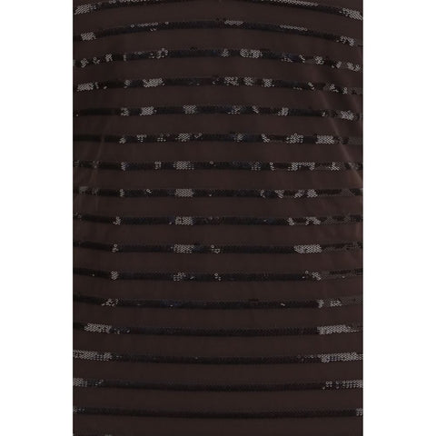 Brown Nylon One-Piece Swimsuit
