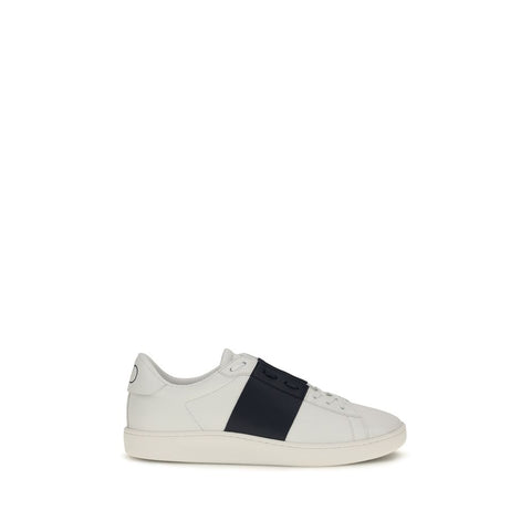 Blue Calf Leather Bos Taurus Low Top Sneakers