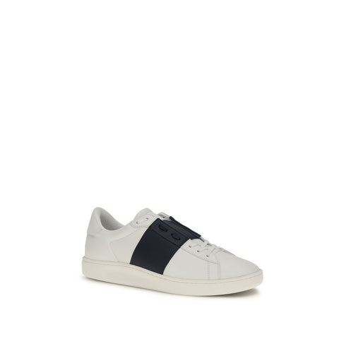 Blue Calf Leather Bos Taurus Low Top Sneakers