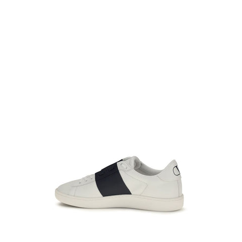 Blue Calf Leather Bos Taurus Low Top Sneakers