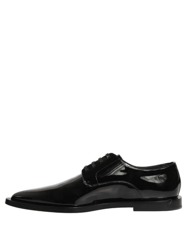 Black Leather Men Derby Dress Formal Shoes