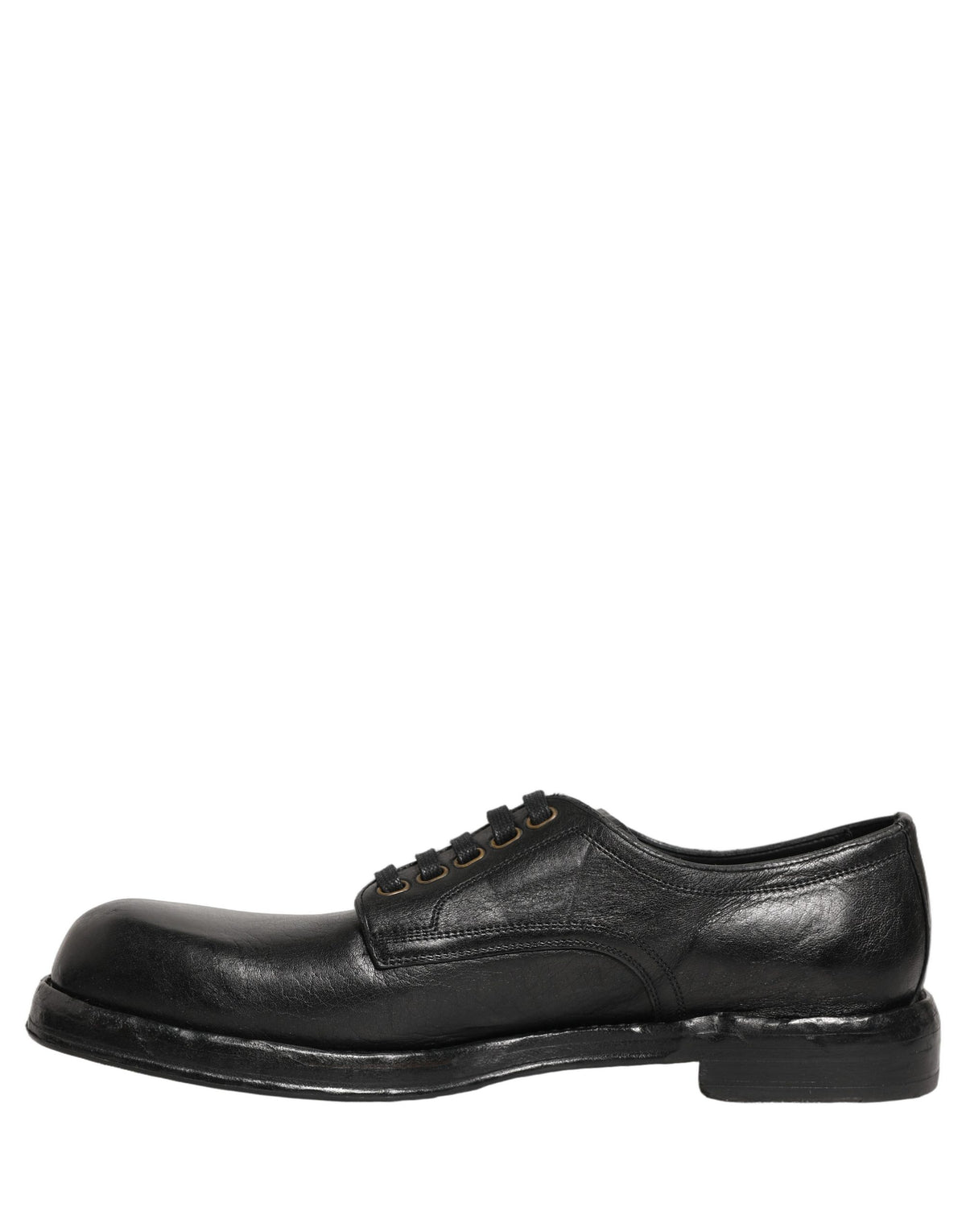 Black Leather Lace Up Derby Dress Men Shoes