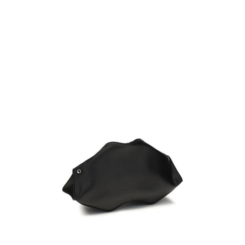 Black Calf Leather Bos Taurus Clutch Bag