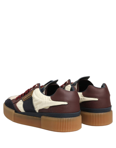 Multicolor Leather MIAMI Low Top Men Sneakers Shoes