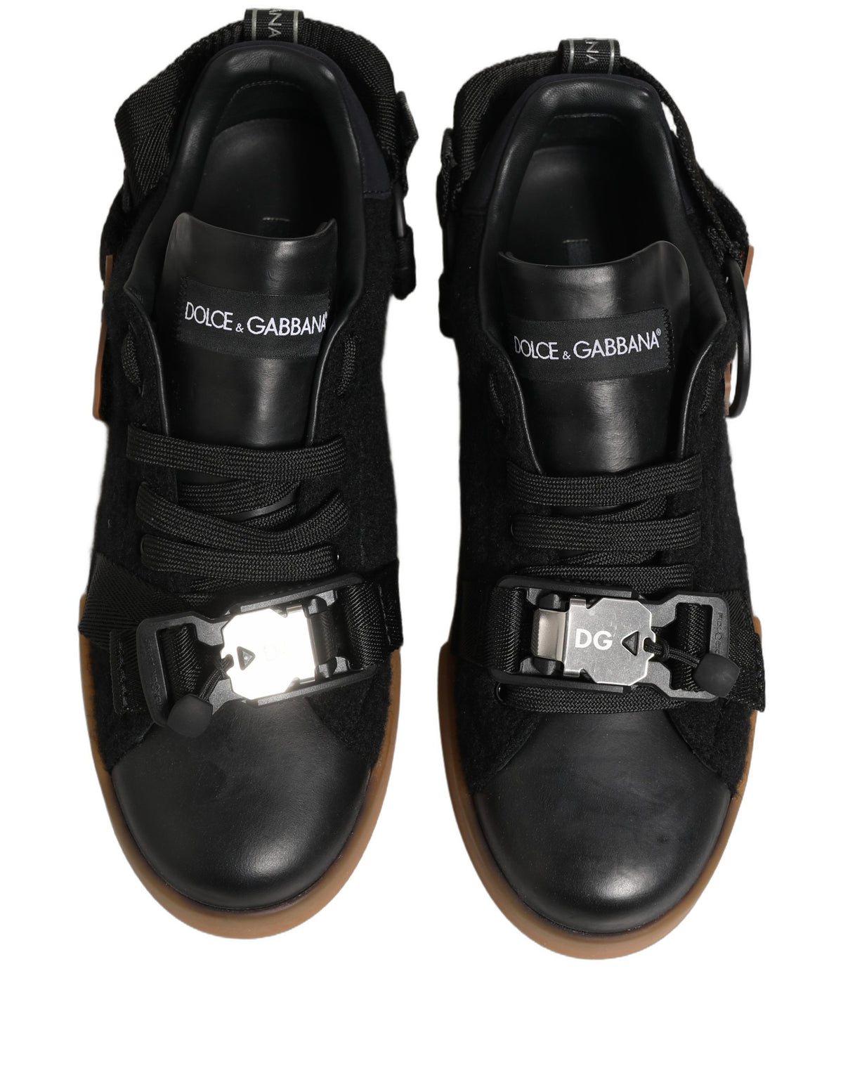 Black Leather Low Trainers Men Sneakers Shoes