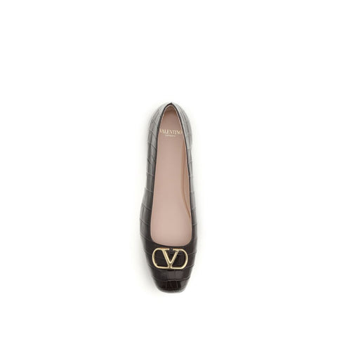 Brown Calf Leather Bos Taurus Ballet Flats