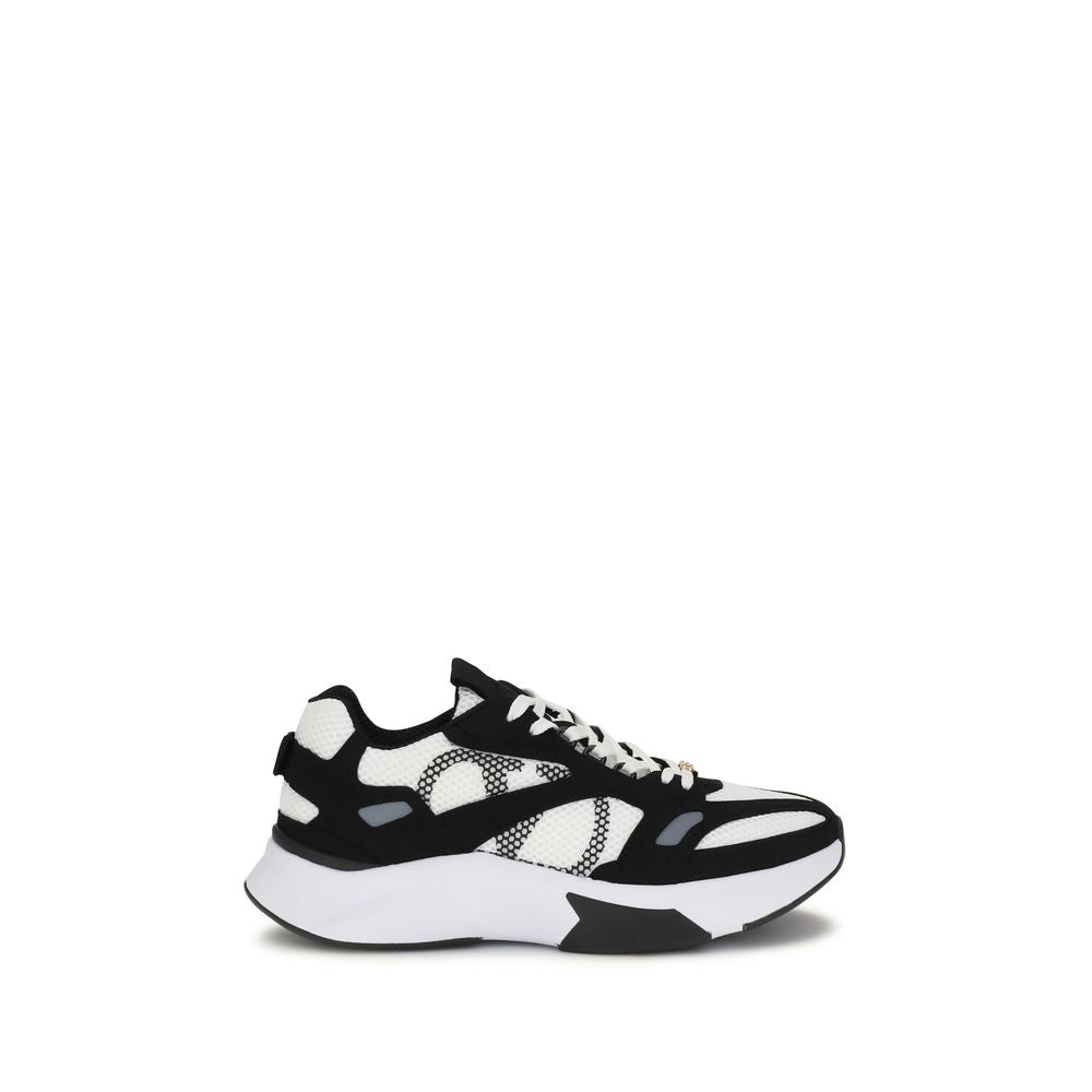 Multicolor Fabric Athletic Sneakers