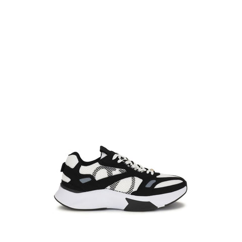 Multicolor Fabric Athletic Sneakers