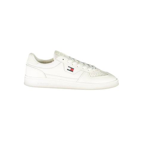 White Polyurethane Men's Sneaker