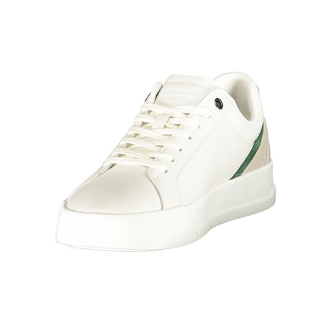Bianco Polyurethane Uomo Sneaker