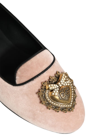 Pink Velvet Devotion Loafers Flats Shoes